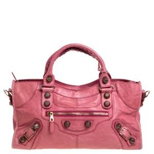 مملوكة مسبقًا Balenciaga Grenadine Leather GGH Part Time Tote