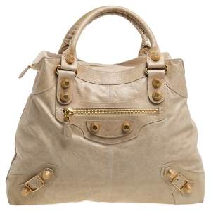مملوكة مسبقًا Balenciaga Praline Leather GGH Brief Bag