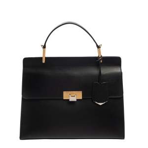 Pre Owned Balenciaga Black Leather Le Dix Cartable Top Handle Bag