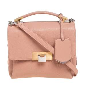 Pre Owned Balenciaga Beige Leather Le Dix Top Handle bag