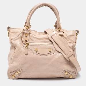 مملوكة مسبقًا  Balenciaga Dusty Pink Leather RGH Classic Velo Tote
