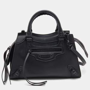 Balenciaga Black Leather Small Neo Classic Tote