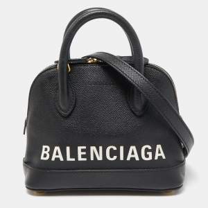 Balenciaga Black Leather XXS Ville Satchel