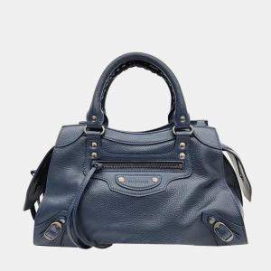 Balenciaga Blue Leather Neo Classic bag
