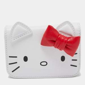 Balenciaga x Hello Kitty White Leather Mini Wallet