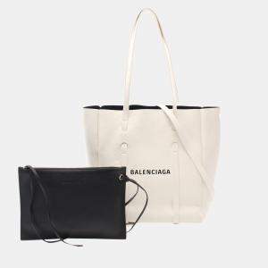 Balenciaga Everyday Tote XS Handbag Tote bag Leather White 2WAY