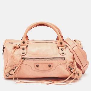 Balenciaga Peach Leather RH Twiggy Bag
