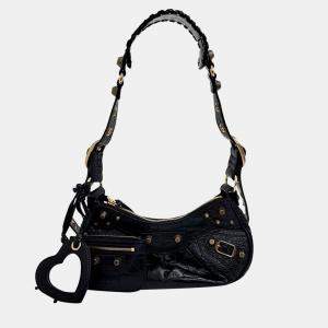 Pre Owned Balenciaga Black Leather Le Cagole XS Shoulder Bag 