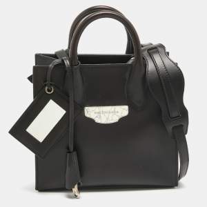 Balenciaga Black Leather Mini All Afternoon Tote