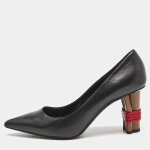 Balenciaga Black Leather Bistrot Pumps Size 39.5