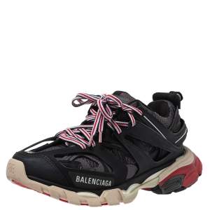 مملوكة مسبقًا Balenciaga Multicolor Leather And Mesh Track Low Top Sneakers Size 36