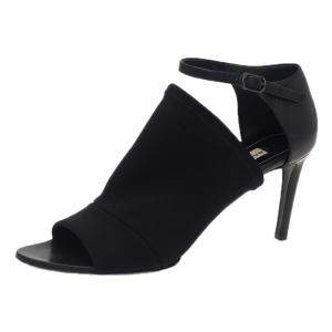 Balenciaga Black Rubberised Neoprene Glove Sandals Size 38