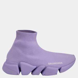 Balenciaga Lilac Speed 2.0 High Top Sneakers Size EU 37