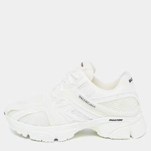 Pre Owned Balenciaga White Mesh Phantom Low Top Sneakers Size 39