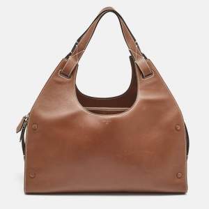 Bally Brown Leather Ahres Shoulder Bag