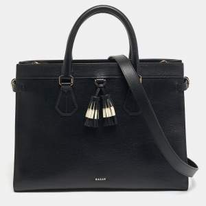 مملوكة مسبقًا Bally Black Leather Taby Satchel