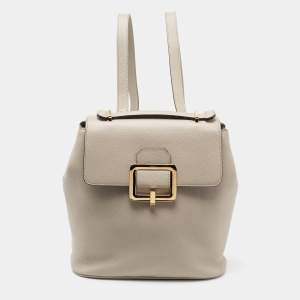 Bally Grey Jayden Buckle Detail Backpack 