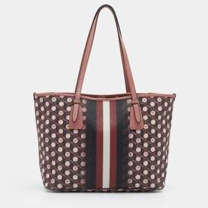 Bally Multicolor Coated Canvas And Leather Bernina Tote