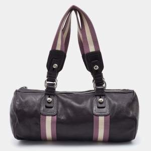 Bally Brown Leather Tulla Boston Bag