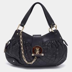 Bally Black Quilted Leather Moreen T Hobo