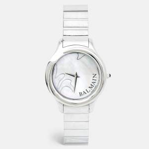 Balmain Mother of Pearl Stainless Steel 2351 Women's Wristwatch 38 mm