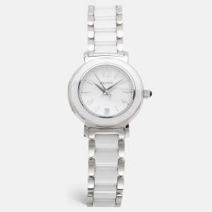 Balmain White Ceramic Stainless Steel B3896.33.22 Women's Wristwatch 29 mm