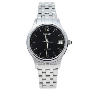 Balmain Black Stainless Steel Classic R Lady Automatic 3991 Women's Wristwatch 32 mm