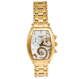 Balmain Mother Of Pearl Rose Gold Plated Stainless Steel Arcade B5719.33.84 Women's Wristwatch 31 mm