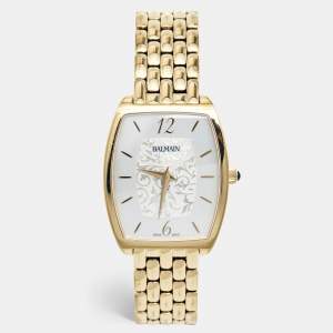 Balmain SIlver Gold Plated Stainless Steel Arcade B.1730.33.14 Women's Wristwatch 30 mm