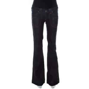 Barbara Bui Indigo Denim Low Rise Flared Jeans S 