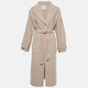 مملوكة مسبقًا Ba&sh Beige Wool Blend Bonny Coat S