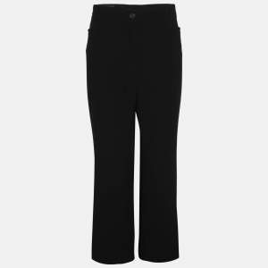 Pre Owned Basler Black Crepe Bootcut Jenny Wide Leg Trousers XXL