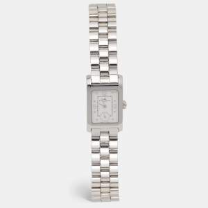  Baume & Mercier White Stainless Steel Hampton MV045139 Women's Wristwatch 20 mm 