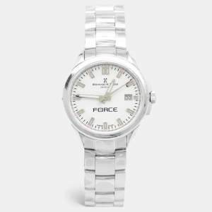 Pre Owned Bernhard H. Mayer Force Quantum 41701.623.1 White Dial Stainless Steel Women's Wristwatch 35 mm