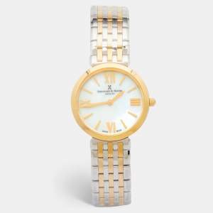 Bernhard H. Mayer Mother of Pearl Two Tone Stainless Steel Thalia 52702.595.1 Women's Wristwatch 27.5 mm 