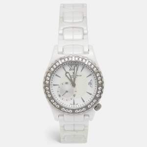 Bernhard H.Mayer White Ceramic Stainless Steel La Vida B2416/CW Women's Wristwatch 38 mm