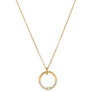 Bernhard H. Mayer Glimmer Diamond 18K Yellow Gold Pendant Necklace