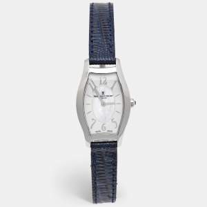 Bernhard H. Mayer Mother Of Pearl Stainless Steel Embossed Leather Serenade B3103 Women's Wristwatch 23 mm