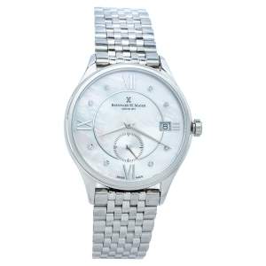 Bernhard H. Mayer Mother Of Pearl Stainless Steel Diamond Muses Women's Wristwatch 36mm