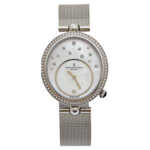 Bernhard H. Mayer Mother of Pearl Stainless Steel Allure B1706/CW Women's Wristwatch 34 mm