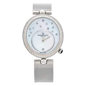 Bernhard H. Mayer Mother of Pearl Stainless Steel Allure B1706/CW Women's Wristwatch 34 mm