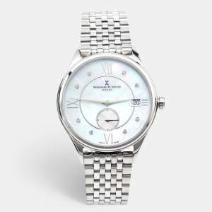  Bernhard H. Mayer Mother Of Pearl Stainless Steel Diamond Muses BH07/CWF Women's Wristwatch 36 mm