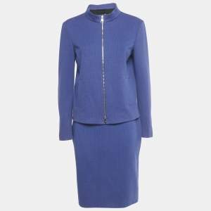 مملوكة مسبقًا بدلة تنورة بوس باي هوغو بوس هوندستوث صوف أزرق متوسطة