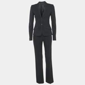 Pre Owned Boss by Hugo Boss Black Wool Jaden Blazer & Tuliana 2 Pants XS