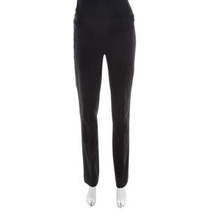 Pre Owned Boss By Hugo Boss Black Straight Fit Tailored Trousers M