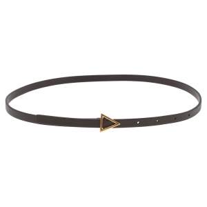 Pre Owned Bottega Veneta Brown Leather Belt Size 75 CM