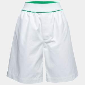 Bottega Veneta White Cotton Bermuda Shorts M