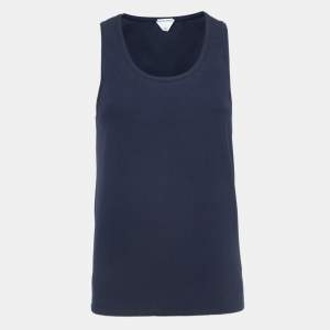 Bottega Veneta Blue Rib Knit Tank Top XS