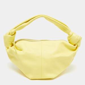 Bottega Veneta Yellow Leather Mini Double Knot Bag