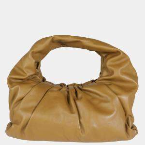 Pre Owned Bottega Veneta Brown Calfskin Leather The Shoulder Pouch Hobo Bag